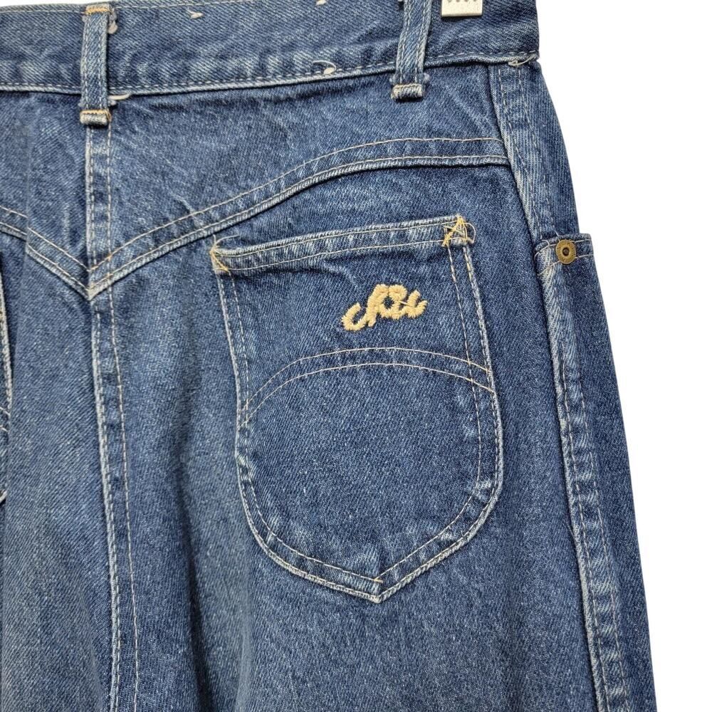 Chic Vintage High Waist Mom Jeans Size 12 Denim 70s